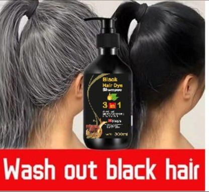 BLACK' HAIR DYE SHAMPOO 3-IN-1 (NO SIDE EFFECT)